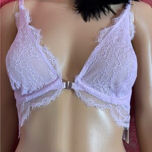 Intimately free people lilac front closure Lacy bralette 36C